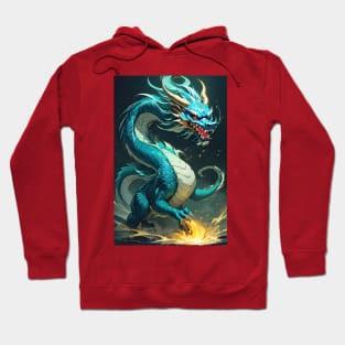 Asian green dragon Hoodie